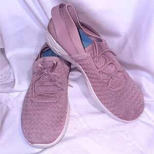 Skechers Women's YOU Beginning Casual Walking Sneakers Mauve Metallic Size 10